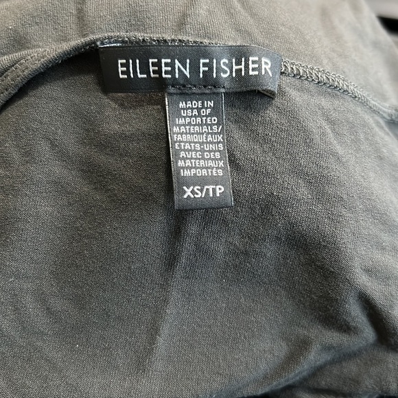EILEEN FISHER Viscose Jersey Tank Dress Dark Gray Slim Fit Sleeveless Sz XS - Picture 8 of 9